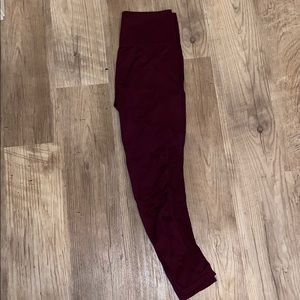 Fabletics maroon leggings